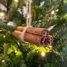 Load image into Gallery viewer, Natural Cinnamon Stick Scented Hanging Tree Decorations