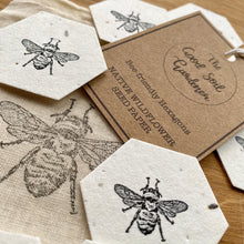 Load image into Gallery viewer, Bee Friendly Hexagons | Plantable Seed Paper