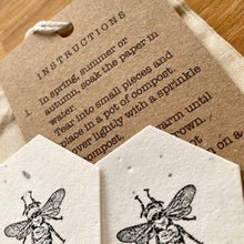 Load image into Gallery viewer, Bee Friendly Hexagons | Plantable Seed Paper
