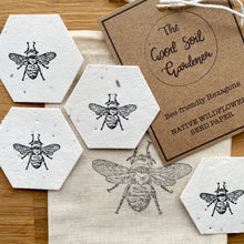 Load image into Gallery viewer, Bee Friendly Hexagons | Plantable Seed Paper
